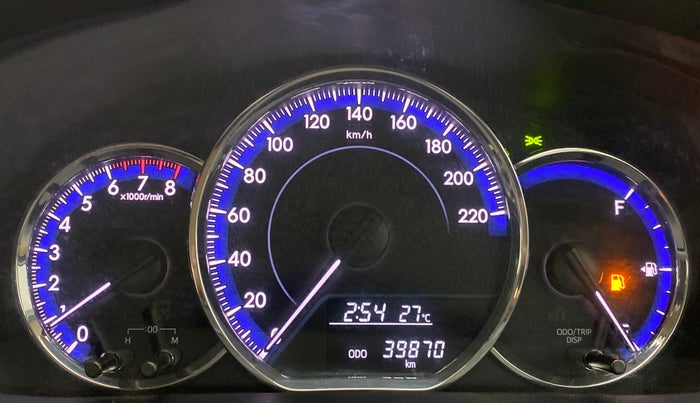 2019 Toyota YARIS J MT, Petrol, Manual, 39,908 km, Odometer Image