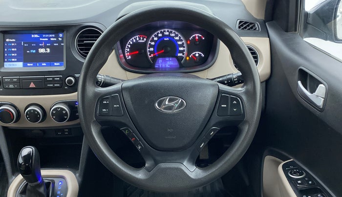 2017 Hyundai Grand i10 SPORTZ (O) 1.2 AT VTVT, CNG, Automatic, 92,144 km, Steering Wheel Close Up