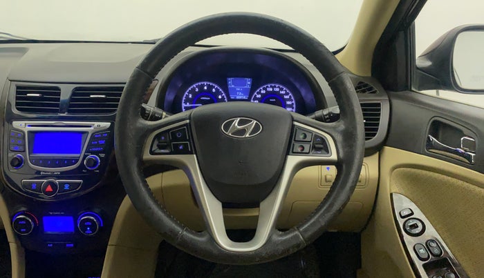 2013 Hyundai Verna FLUIDIC 1.6 VTVT SX, Petrol, Manual, 65,914 km, Steering Wheel Close Up