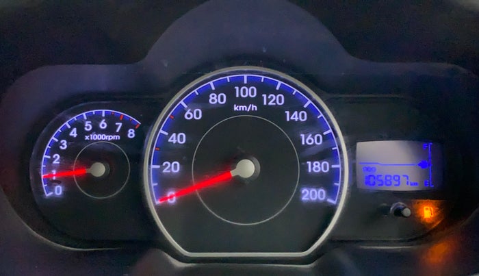 2013 Hyundai i10 MAGNA 1.2, CNG, Manual, 1,05,897 km, Odometer Image