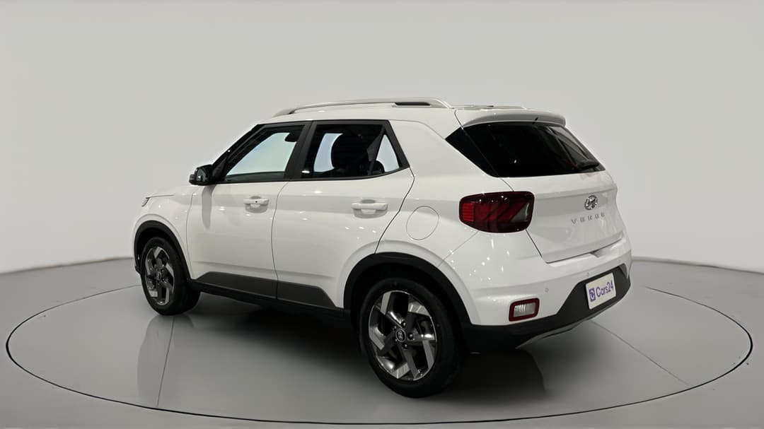 2022 Hyundai Venue Elite (black) Sunroof, Automatic, 67842 km, Left Back Diagonal (45- Degree) View