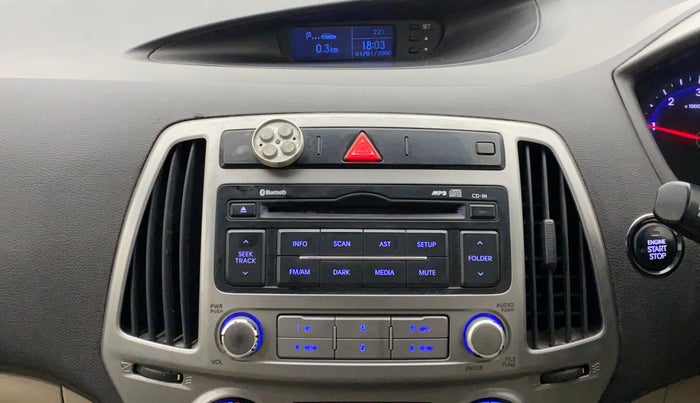 2012 Hyundai i20 ASTA 1.4 CRDI, Diesel, Manual, 1,29,005 km, Infotainment system - AM/FM Radio - Not Working