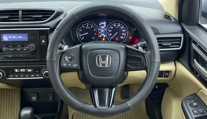 2018 Honda Amaze 1.2 V CVT I VTEC, Petrol, Automatic, 13,408 km, Steering Wheel Close Up
