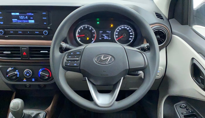 2022 Hyundai AURA S 1.2 CNG, CNG, Manual, 25,910 km, Steering Wheel Close Up