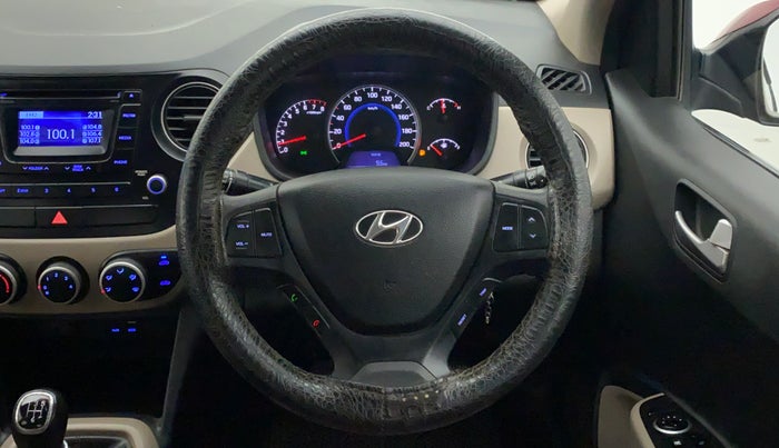 2015 Hyundai Grand i10 SPORTZ 1.2 KAPPA VTVT, Petrol, Manual, 94,114 km, Steering Wheel Close Up