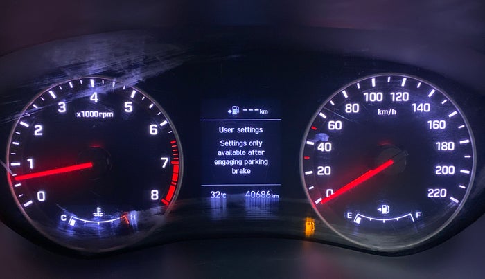 2018 Hyundai Elite i20 ASTA 1.2 (O), Petrol, Manual, 40,807 km, Odometer Image