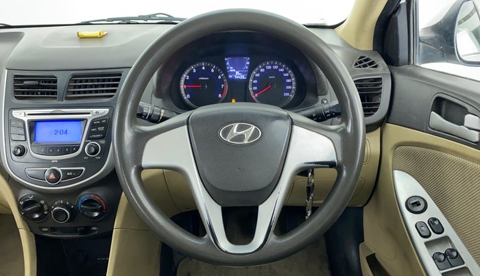 2012 Hyundai Verna FLUIDIC 1.4 VTVT, Petrol, Manual, 74,433 km, Steering Wheel Close Up