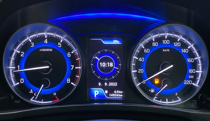 2021 Toyota Glanza V CVT, Petrol, Automatic, 15,000 km, Odometer Image