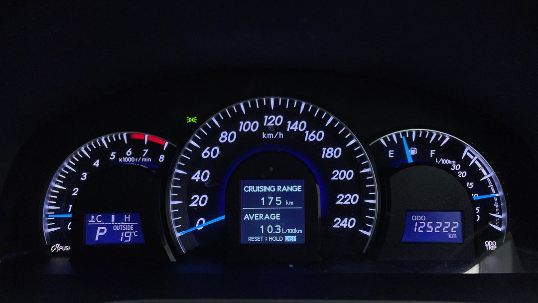 2013 Toyota Aurion Presara, Automatic, 125222 km, Odometer View