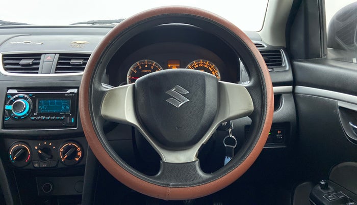 2012 Maruti Swift VXI D, Petrol, Manual, 85,874 km, Steering Wheel Close Up