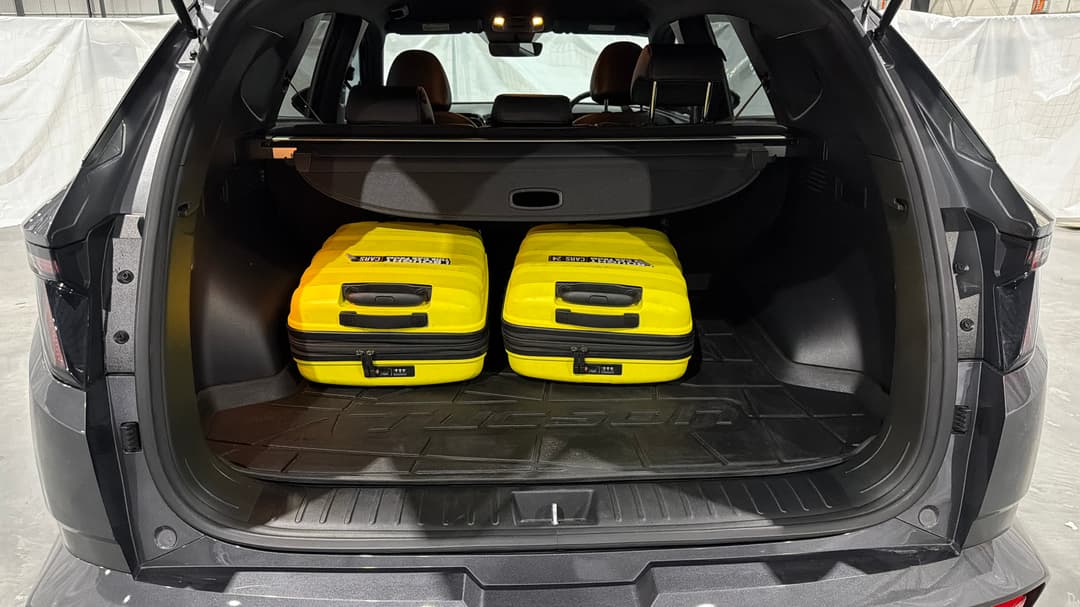 2023 Hyundai Tucson Elite N Line (AWD), Automatic, 60957 km, Boot Inside View with Luggage