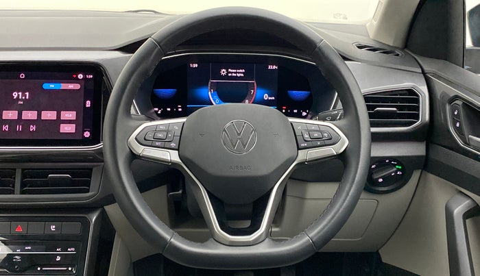 2021 Volkswagen TAIGUN TOPLINE 1.0 TSI MT, Petrol, Manual, 5,745 km, Steering Wheel Close Up