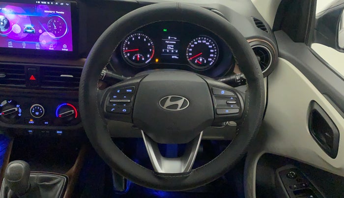 2023 Hyundai AURA S 1.2, Petrol, Manual, 8,970 km, Steering Wheel Close Up