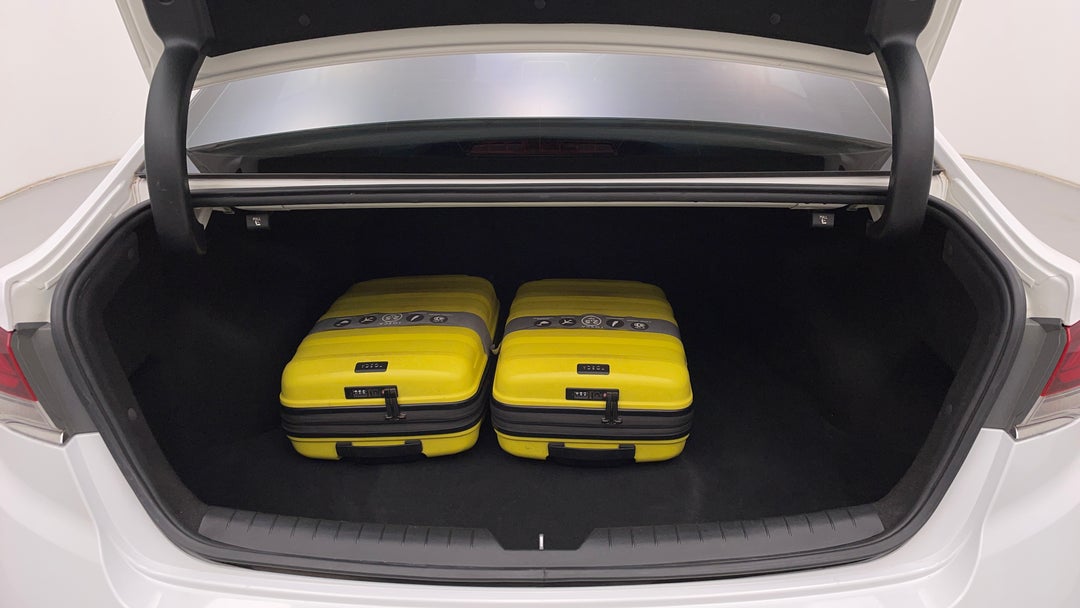 Boot Inside View with Luggage