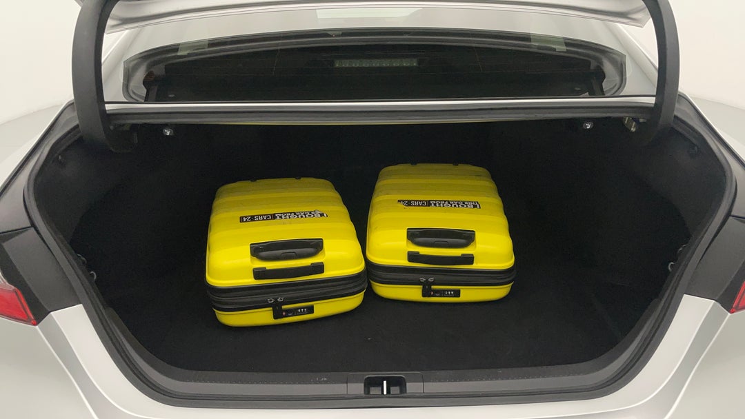 Boot Inside View with Luggage