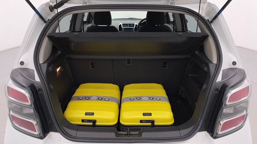 Boot Inside View with Luggage