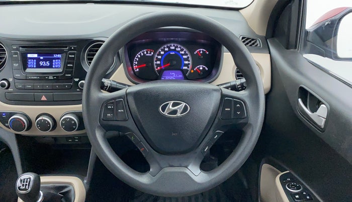 2015 Hyundai Grand i10 SPORTZ 1.2 KAPPA VTVT, Petrol, Manual, 22,540 km, Steering Wheel Close Up