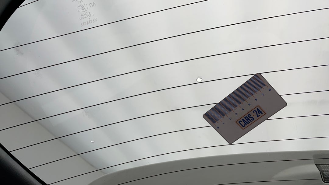 Windshield Rear Tinting scratched