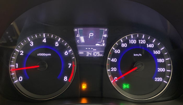 2016 Hyundai Verna 1.6 VTVT SX AT, Petrol, Automatic, 34,108 km, Odometer Image