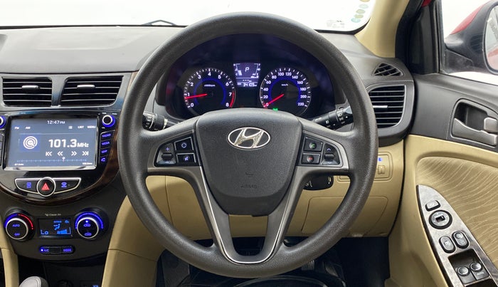 2016 Hyundai Verna 1.6 VTVT SX AT, Petrol, Automatic, 34,108 km, Steering Wheel Close Up