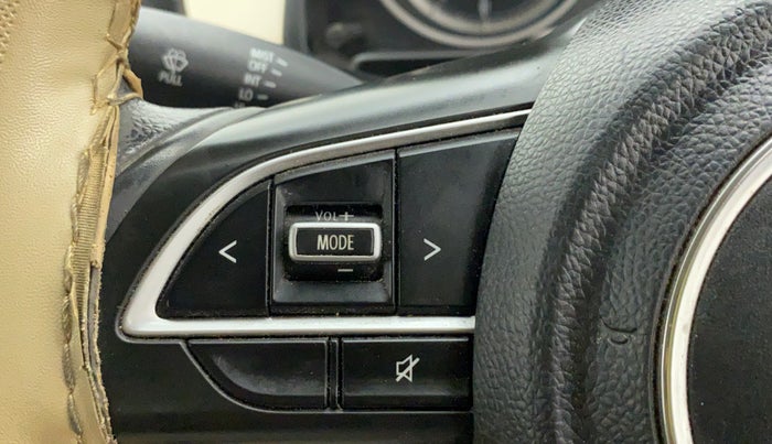 2019 Maruti Dzire VXI, Petrol, Manual, 31,908 km, Steering wheel - Sound system control has minor damage