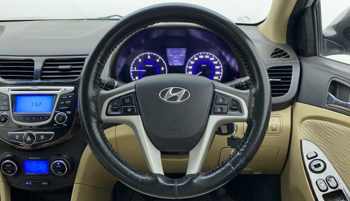 2014 Hyundai Verna FLUIDIC 1.6 CRDI SX, Diesel, Manual, 57,182 km, Steering Wheel Close Up