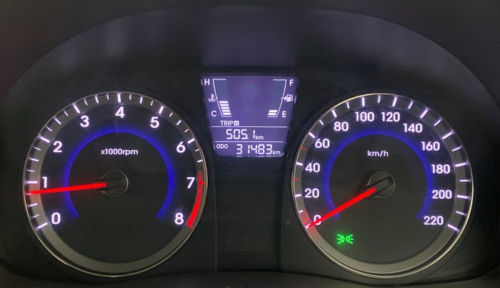 2016 Hyundai Verna FLUIDIC 1.6 SX VTVT, Petrol, Manual, 31,533 km, Odometer Image