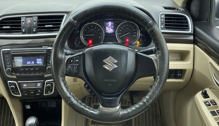 2017 Maruti Ciaz ZETA 1.4 VVT AMT, Petrol, Automatic, 63,065 km, Steering Wheel Close Up