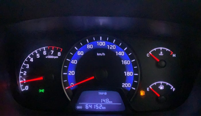 2015 Hyundai Xcent SX 1.2, Petrol, Manual, 64,152 km, Odometer Image