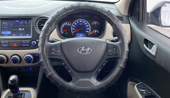2018 Hyundai Grand i10 SPORTZ AT 1.2 KAPPA VTVT, Petrol, Automatic, 42,433 km, Steering Wheel Close Up