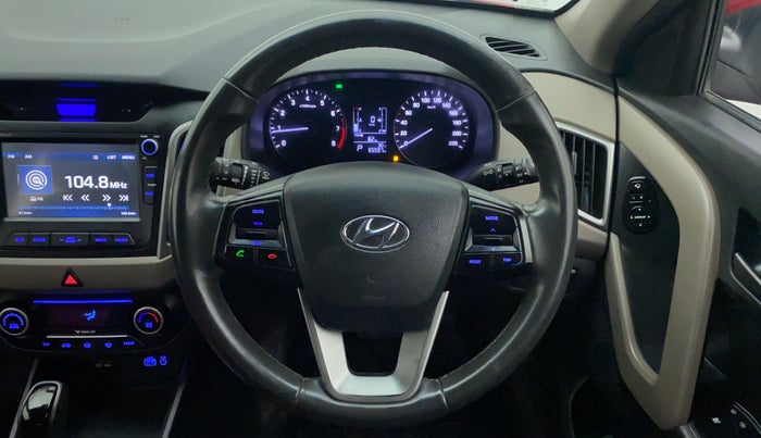 2016 Hyundai Creta SX PLUS AT 1.6 PETROL, Petrol, Automatic, 65,597 km, Steering Wheel Close Up