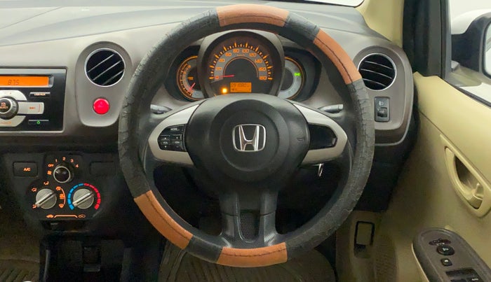2013 Honda Brio S MT, Petrol, Manual, 91,080 km, Steering Wheel Close Up