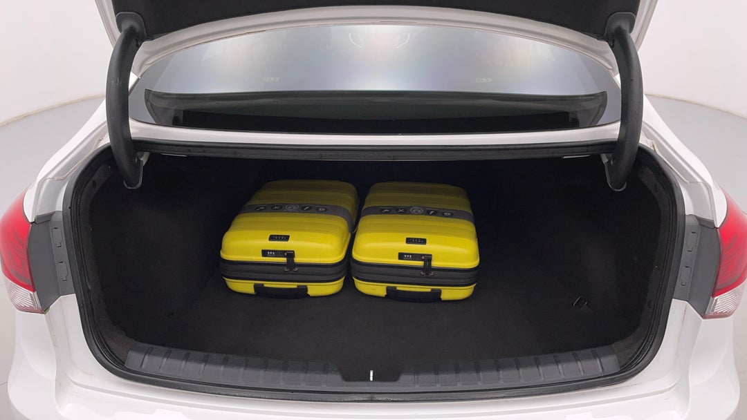 Boot Inside View with Luggage