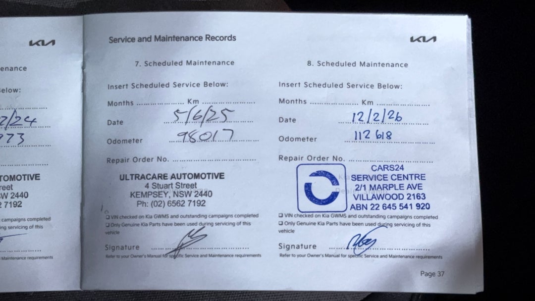 2021 Kia Seltos Sport+ (fwd), Automatic, 112619 km, Service History