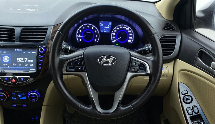 2017 Hyundai Verna 1.6 VTVT SX O, Petrol, Manual, 82,196 km, Steering Wheel Close Up