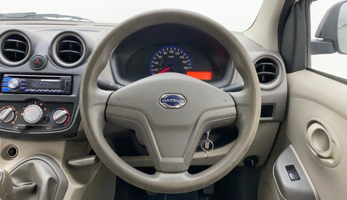 2015 Datsun Go Plus T, Petrol, Manual, 37,490 km, Steering Wheel Close Up