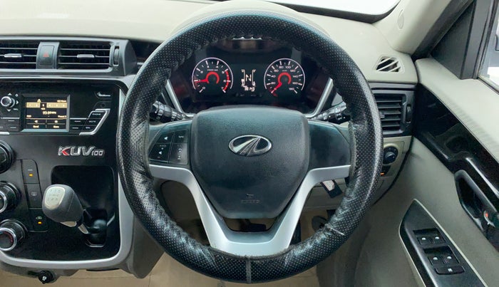 2017 Mahindra Kuv100 K8 D 6 STR, Diesel, Manual, 38,222 km, Steering Wheel Close Up