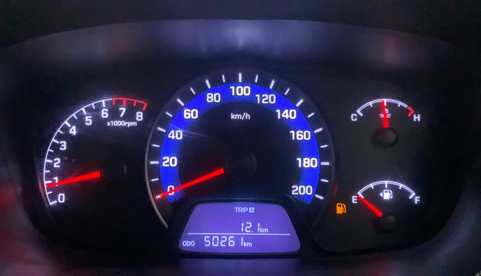 2014 Hyundai Xcent SX 1.2 (O), Petrol, Manual, 50,261 km, Odometer Image