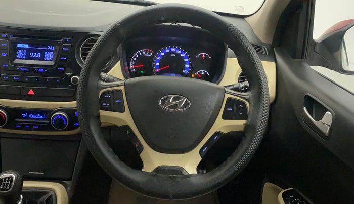 2014 Hyundai Xcent SX 1.2 (O), Petrol, Manual, 50,261 km, Steering Wheel Close Up