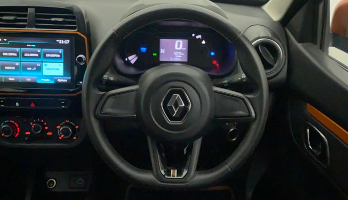 2020 Renault Kwid CLIMBER 1.0 AMT (O), Petrol, Automatic, 13,976 km, Steering Wheel Close Up