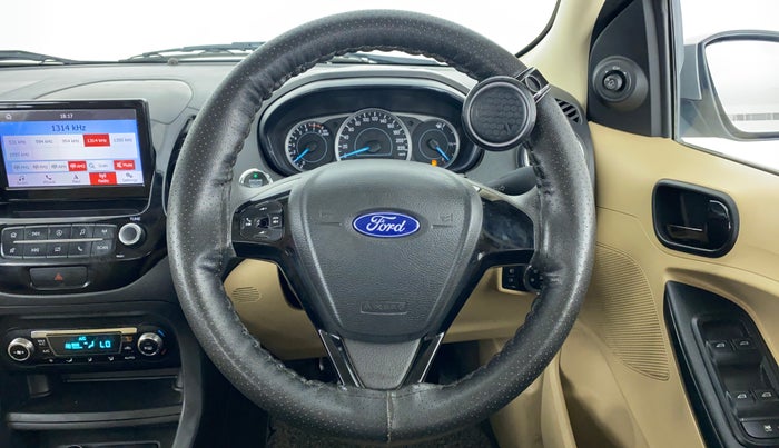 2018 Ford Figo Aspire 1.2 TITANIUM PETROL, CNG, Manual, 74,874 km, Steering Wheel Close Up