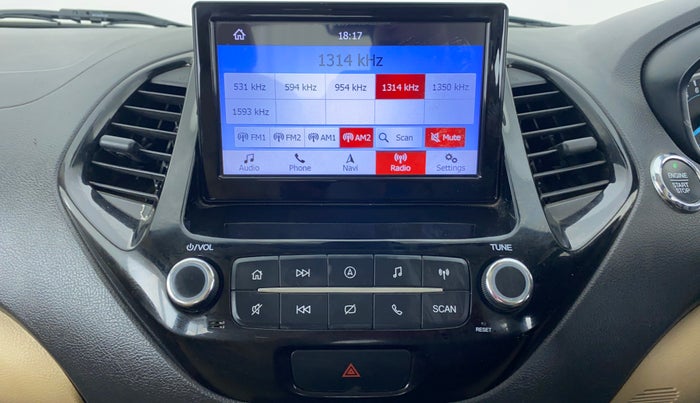 2018 Ford Figo Aspire 1.2 TITANIUM PETROL, CNG, Manual, 74,874 km, Infotainment System