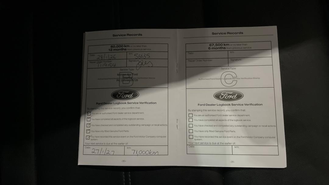 2022 Ford Everest Sport (4WD), Automatic, 60239 km, Service History