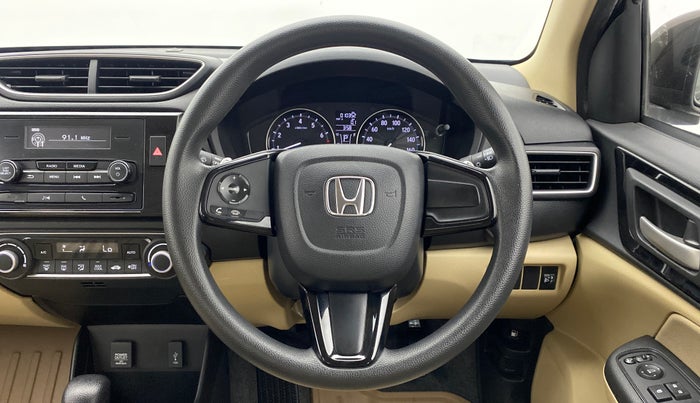 2018 Honda Amaze 1.2 V CVT I VTEC, Petrol, Automatic, 10,532 km, Steering Wheel Close Up