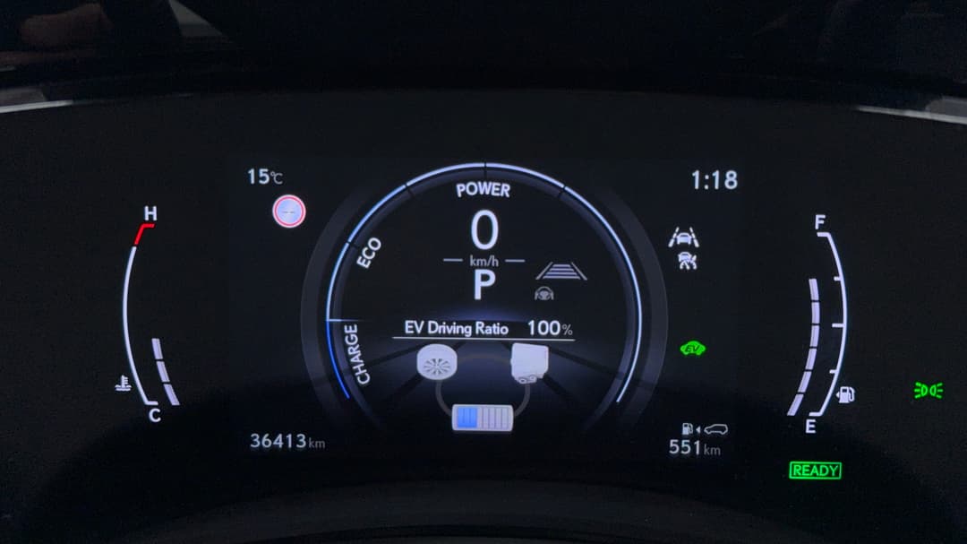 2022 Lexus Nx350h Sports Luxury + Ep1 Hybrid AWD, Automatic, 36413 km, Odometer View