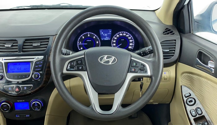 2013 Hyundai Verna FLUIDIC 1.6 SX CRDI, Diesel, Manual, 33,838 km, Steering Wheel Close Up