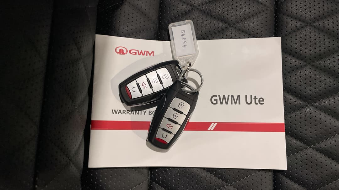 2023 GWM Ute Cannon Vanta (4x4), Automatic, 24433 km, Key Close-up