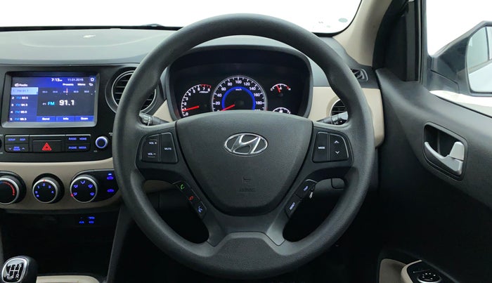 2018 Hyundai Grand i10 SPORTZ 1.2 KAPPA VTVT, Petrol, Manual, 31,164 km, Steering Wheel Close Up
