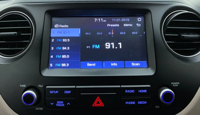 2018 Hyundai Grand i10 SPORTZ 1.2 KAPPA VTVT, Petrol, Manual, 31,164 km, Infotainment System