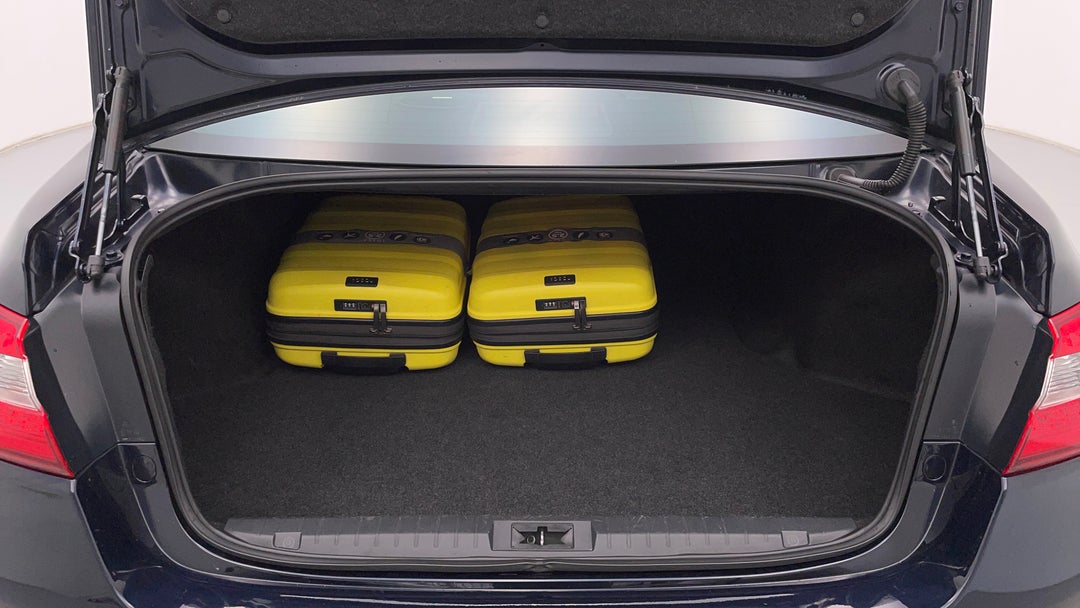 Boot Inside View with Luggage